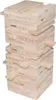 A stack of wooden blocks, resembling a tower or a building. Produktbild-Vorschau