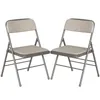 Klappstuhl 2er Set Lounge-Sessel mit Polster Besuchersstuhl Produktbild-Vorschau 1
