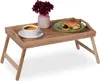 Relaxdays Betttablett klappbar, Essenstablett mit Füßen, Produktbild-Vorschau 1