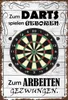 vianmo Holzschild 18x12 cm zum Darts spielen geboren Sport Produktbild-Vorschau 1