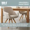Mr. Deko Esszimmerstühle 4er Set Matera beige drehbar mit Produktbild-Vorschau 5