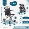 Mobiclinic Sedia a rotelle Carrozzina in acciaio Pieghevole Anteprima dell’immagine prodotto 2