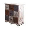 A wooden chest of drawers with nine drawers in different colors. Podgląd zdjęcia produktu