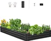 VEVOR vyvýšený kovový záhon, 2395x1200x280 mm, pozinkovaný Náhled obrázku produktu 1