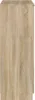 A vertical close-up view of a wooden cabinet door with a light oak finish and visible wood grain. Anteprima dell’immagine prodotto