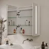 Badezimmer Spiegelschrank mit Beleuchtung Produktbild-Vorschau 3