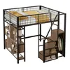 okwish Hochbett Metallbett Stockbett 140x200cm mit mit Produktbild-Vorschau 8