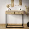 ARCADE II Konsolentisch mit Schubladen Eiche artisan Produktbild-Vorschau 2