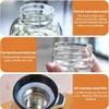 Trinkflasche Glas 1L mit Neoprenhülle, Glasflasche mit Produktbild-Vorschau 4