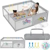 XMTECH Laufstall Baby 200x180cm, Laufgitter Baby Playpen Produktbild-Vorschau 1