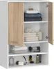 Akord Wandschrank 2‑Türig Mit 1 Schublade Weiß/Sonoma‑Eiche Produktbild-Vorschau 2