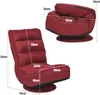 COSTWAY Chaise de sol pivotante à 360° Fauteuil de sol avec Voir les images du produit 5