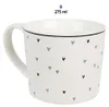 Clayre & Eef Tasse 275 ml Weiß Keramik Herzen Produktbild-Vorschau 2