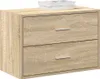 vidaXL Armoire avec 2 tiroirs Chêne Sonoma 60x31x40cm Bois Voir les images du produit 2