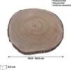 Baumscheibe ca.40 -43 x2,5cm Paulownia Holzscheibe Produktbild-Vorschau 2