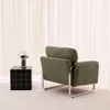 sweeek - Vintage-Sessel mit Cordbezug und verchromtem Produktbild-Vorschau 5