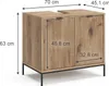 Vanity unit  Vicco Eliza Dub Viking 70 x 63 cm se 2 dveřmi, Náhled obrázku produktu 3
