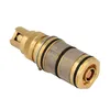 A close-up studio shot of a brass thermostat cartridge. Produktbild-Vorschau