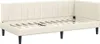 vidaXL Rohový rám postele s čelom krémový 90 cm x 200 cm Náhľad obrázku produktu 4