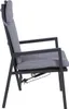 Gartenstuhl 2er Set JULE - Polyester, mit Kissen, Grau | Produktbild-Vorschau 5