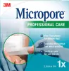 A box of 3M Micropore Professional Care medical tape, showing a close-up of the tape being applied to skin. Náhled obrázku produktu