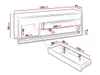 TV stolek s LED osvětlením FARN - dub artisan / černý Náhled obrázku produktu 4