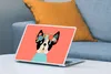 MuchoWow® Laptop Aufkleber Sticker Cover Hund - Blumen - Produktbild-Vorschau 4