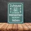 Metallschild XL in 21x28 cm mit schönem Spruch über das Produktbild-Vorschau 4