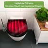 WC Sitz D-Form Schwarz mit Absenkautomatik Motiv Roter Produktbild-Vorschau 2
