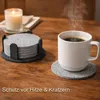 Filz-Untersetzer 12er Set (Ø 10 cm, 5 mm) – Runde Produktbild-Vorschau 10