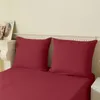 Komplettbettwäsche, Bordeauxrot, für zwei Personen, 200x200 Produktbild-Vorschau 6