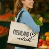 Huuraa Jutetasche Rheinland verliebt 21 Liter Black Jute Produktbild-Vorschau 2