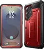 A red and black phone case is shown from the front and side. Náhled obrázku produktu