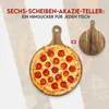 hausleben Pizzabrett 33 cm Bambus 2er Set (Akazien) – Produktbild-Vorschau 5