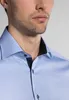 Eterna Hemd Kurzarm Modern Fit normale Passform blau uni Produktbild-Vorschau 15