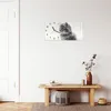 Wanduhr aus Glas mit Motiv Kitten Portrait- 60 x 30 cm - Produktbild-Vorschau 3