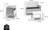 Outdoor-Lounge-Set Dlinett, Gartengarnitur mit 2 Sesseln, 1 Produktbild-Vorschau 5