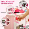 AIYAPLAY Kinderküche Spielküche mit Backofen, Herd, Spüle, Produktbild-Vorschau 4
