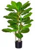 HOMCOM Künstlicher Baum 95 cm Kunstpflanze mit 33 Blättern, Produktbild-Vorschau 1