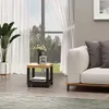 HOMCOM Beistelltisch für Sofa, Couchtisch für Wohnzimmer Produktbild-Vorschau 2