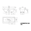 KALDEWEI Badewanne ASYMMETRIC DUO alpinweiß Produktbild-Vorschau 3