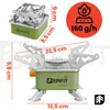 Gaskocher Campingkocher Klein für Kartuschen Gasflasche Produktbild-Vorschau 2
