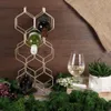 Elegantný stojan na víno v zlate na 8 fliaš Náhľad obrázku produktu 2