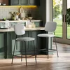 HOMCOM 2er-Set Barhocker, Bistrohocker mit Fußstütze, Produktbild-Vorschau 2