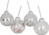 BURI Trinkglas Christbaumkugel 400ml Strohhalm Weihnachten Produktbild-Vorschau 1