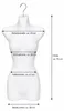 set di 10 busti femminili - busto da donna in plastica da Anteprima dell’immagine prodotto 2