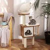 COSTWAY Arbre à chat en bois, arbre à chat tanière, arbre à Voir les images du produit 2