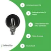 Spectrum, bombilla LED filamento, modelo Globe G125, 4,5W Vista previa de la imagen del producto 7