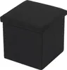 A black storage ottoman is shown from a slightly elevated angle against a white background. Náhled obrázku produktu
