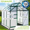 BRAST Gewächshaus Aluminium mit Fundament | 190x190x195cm | Produktbild-Vorschau 3